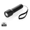 Linterna recargable por USB Flara RSC de plástico reciclado negro | sin montaje de publicidad | no disponible | no disponible