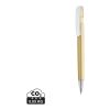 Bolígrafo con clip metálico R-ABS certificación Glide GRS dorado | sin montaje de publicidad | no disponible | no disponible