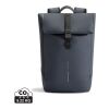 Mochila urbana resistente al agua con solapa azul marino jaspeado-negro | sin montaje de publicidad | no disponible | no disponible