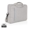 "Maletín ordenador 15,4"" de algodón reciclado Laluka AWARE™ gris | sin montaje de publicidad | no disponible | no disponible | no disponible
