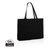 Bolsa de compra de algodón reciclado 145gr Impact AWARE ™ negro | sin montaje de publicidad | no disponible | no disponible | no disponible