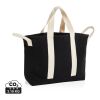 Bolsa playa BEAU AWARE™ lona reciclada 400 g/m² asa lateral negro | sin montaje de publicidad | no disponible | no disponible | no disponible