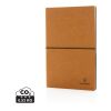 Libreta de cuero reciclado A5 marrón | sin montaje de publicidad | no disponible | no disponible