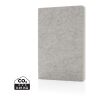 Cuaderno A5 de fieltro reciclado certificado Phrase GRS gris | sin montaje de publicidad | no disponible | no disponible