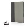 Libreta Words GRS certificada RPET & Kraft A5 gris | sin montaje de publicidad | no disponible | no disponible