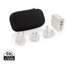 Cargador viaje de plástico Travel Charge Pro RCS con USB C blanco-negro | sin montaje de publicidad | no disponible | no disponible