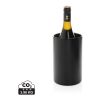Cubo Vino de acero inoxidable reciclado certificado negro