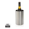 Cubo Vino de acero inoxidable reciclado certificado plata | sin montaje de publicidad | no disponible | no disponible