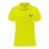 Polo deportivo de manga corta para mujer "Monzha" Estándar | Fluor Yellow | roly-L | sin montaje de publicidad | no disponible | no disponible | no disponible