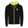 Chaqueta sudadera unisex "Fuji" Estándar | Negro intenso-Fluor Yellow | roly- | sin montaje de publicidad | no disponible | no disponible | no disponible