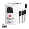 Adaptador de viaje mundial SKROSS Pro de 3 polos blanco | sin montaje de publicidad | no disponible | no disponible