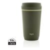 Vaso de plástico reciclado Topl To Go con tapa patentada 360 verde | sin montaje de publicidad | no disponible | no disponible