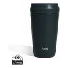 Taza Topl To Go de acero reciclado con tapa patentada 360 gris | sin montaje de publicidad | no disponible | no disponible