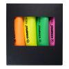 STABILO NEON Set de 4 rotuladores fluorescentes sin montaje de publicidad