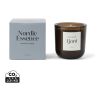 Vela grande VINGA perfumada esencia Nórdica azul-marrón oscuro | sin montaje de publicidad