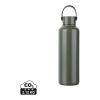 VINGA Botella ac. inox. reciclado RCS Baltimore 600 ml gris | sin montaje de publicidad | no disponible | no disponible