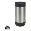 Taza push VINGA Erie RCS SS reciclada 350 ml plata-negro | sin montaje de publicidad | no disponible | no disponible