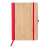 Cuaderno de PU y bambú Dorita rojo | sin montaje de publicidad | no disponible | no disponible
