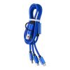 Set de cables de nailon Leif azul cobalto | sin montaje de publicidad | no disponible | no disponible