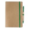 Cuaderno de cartón reciclado Theodore verde | sin montaje de publicidad | no disponible | no disponible