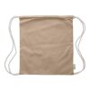 Mochila de algodón reciclado con cordones Joy beige | sin montaje de publicidad | no disponible | no disponible