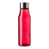 Botella de cristal y acero inox 'Andrei' rojo