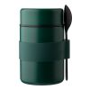 Vaso termo de acero inox. con cuchara Niko verde