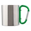 Taza de viaje (185 ml) con doble pared de acero inoxidable. verde | sin montaje de publicidad | no disponible | no disponible