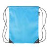 Mochila de cuerdas de poliéster rPET Calix azul claro | sin montaje de publicidad | no disponible | no disponible