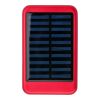 Power Bank solar de aluminio Tycho rojo | sin montaje de publicidad | no disponible | no disponible