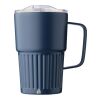 Taza termo de acero inox. reciclado (450 ml) Calo azul | sin montaje de publicidad | no disponible | no disponible