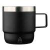 Taza termo de acero inox. reciclado y cerámica Lilia negro | sin montaje de publicidad | no disponible | no disponible