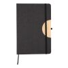 Cuaderno con tapa plegable de rPet Ernst negro | sin montaje de publicidad | no disponible | no disponible
