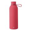 Botella termo de acero inox. reciclado (500 ml) Sena rojo | sin montaje de publicidad | no disponible | no disponible