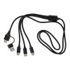 Cable de carga Hexa | 6-en-1 negro