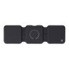 Cargador inalámbrico Trigo | Reciclado | 3-en-1 negro