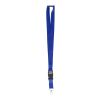 Lanyard fabricado azul cobalto