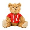 Oso de peluche con capucha rojo