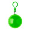 Pelota de plástico con un poncho verde claro
