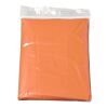 Poncho transparente plegable naranja