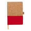Cuaderno de corcho y algodón Trevor rojo