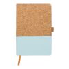 Cuaderno de corcho y algodón Trevor azul claro