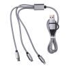 Set de cables de nailon Leif plata