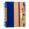 Libreta de papel reciclado Angela azul