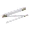 Regla plegable de madera Stabila blanco