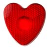 Luz intermitente, corazón rojo