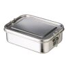 Fiambrera de acero inox. Kasen plata