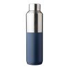 Botella termo de acero inox. reciclado (600 ml) Esen azul