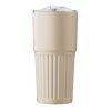 Vaso termo de acero inox. reciclado (500 ml) Kael beige