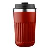 Vaso termo de acero inox. reciclado Chiara rojo oscuro